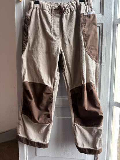 Beige Kids Trousers With Reinforced Knees — additional view 6