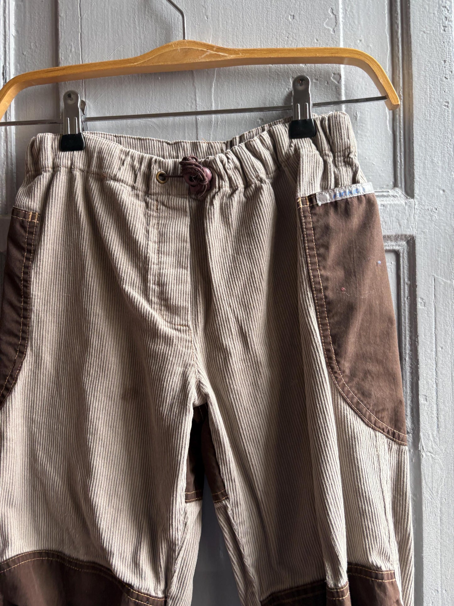 Beige Kids Trousers With Reinforced Knees — additional view 9