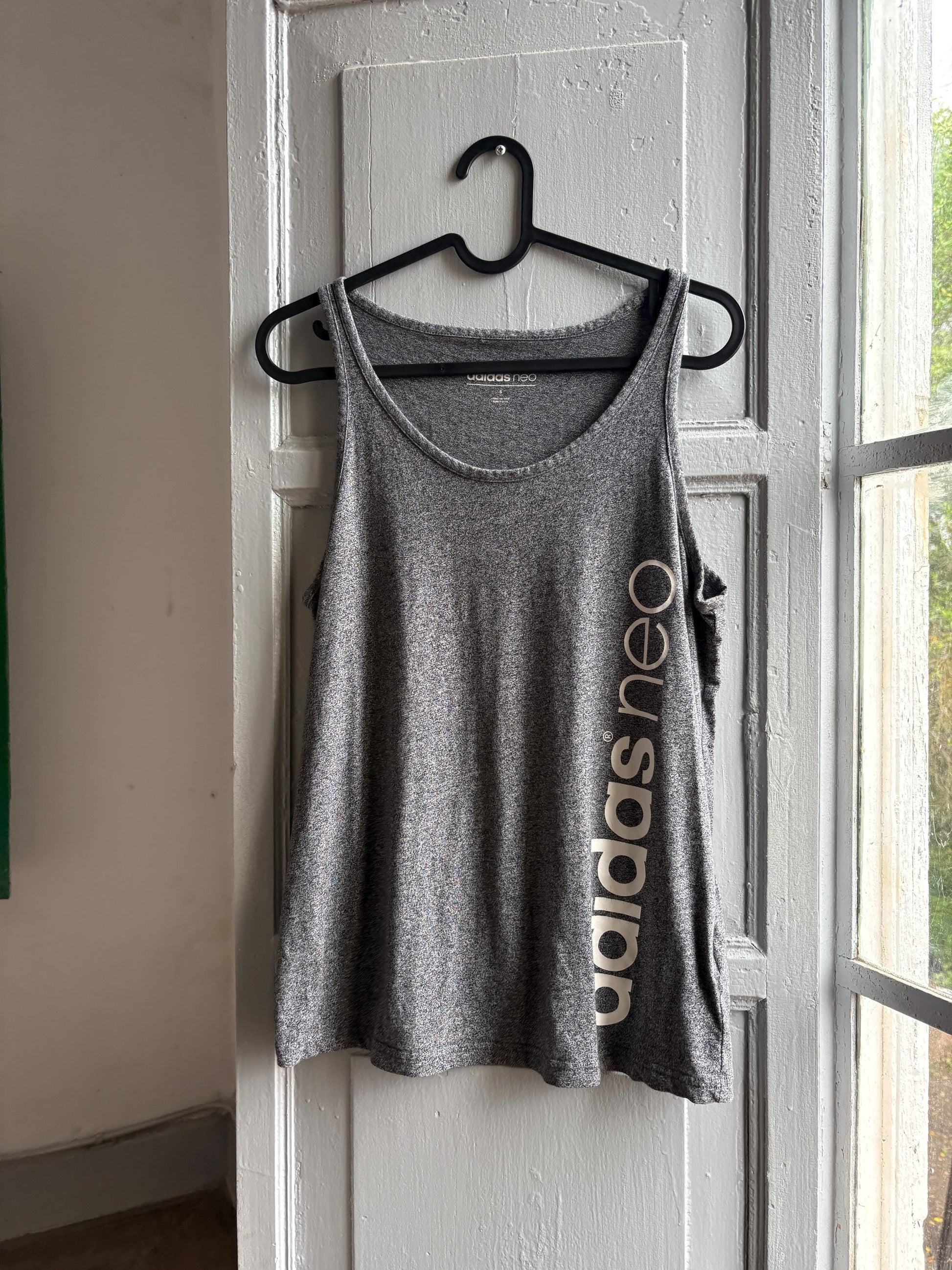 Adidas Neo Grey Cotton Tank Top — additional view 5