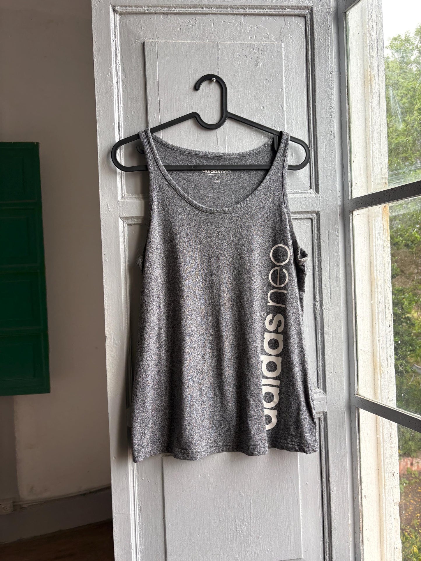 Adidas Neo Grey Cotton Tank Top — additional view 10
