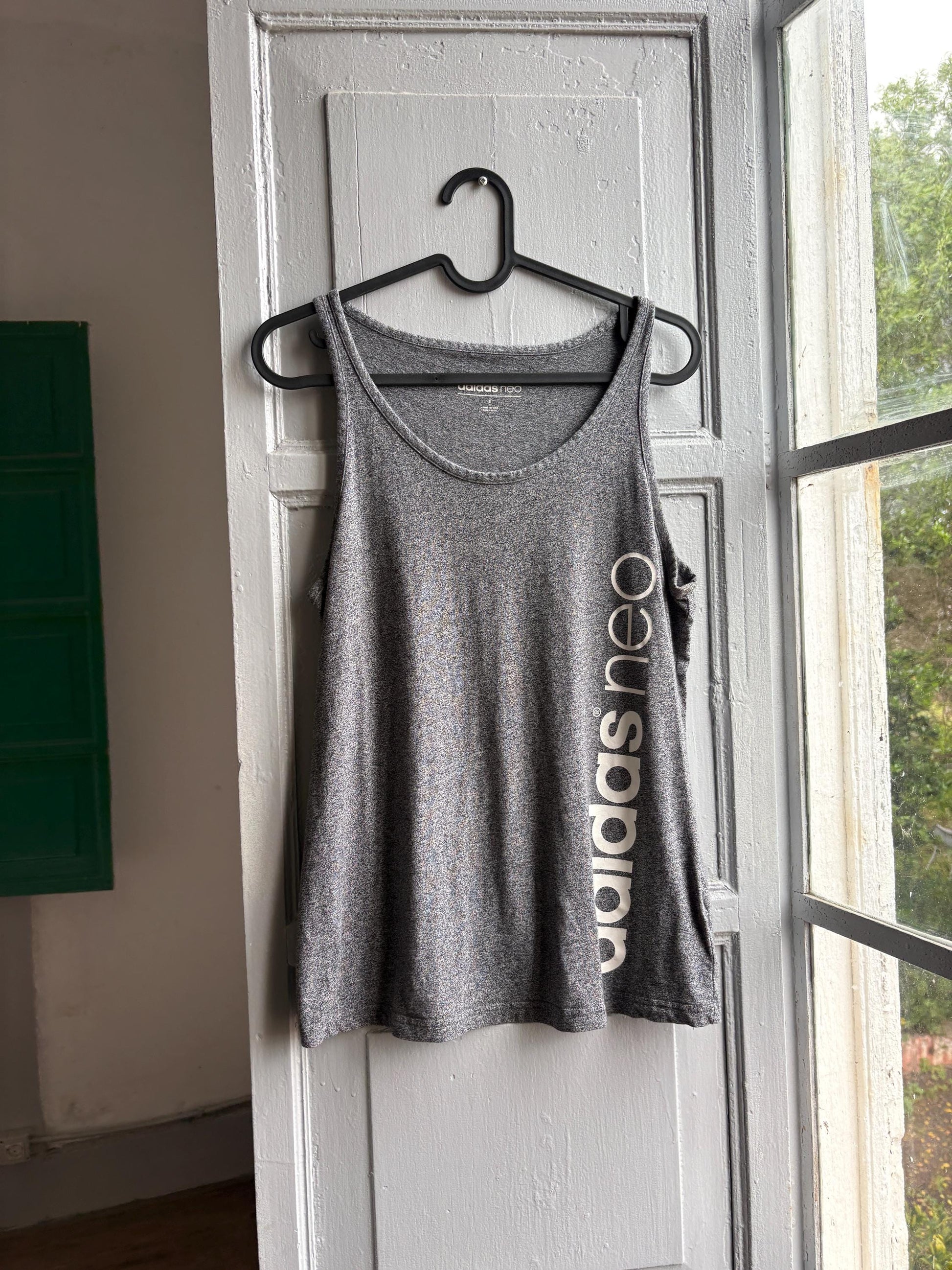 Adidas Neo Grey Cotton Tank Top — additional view 10