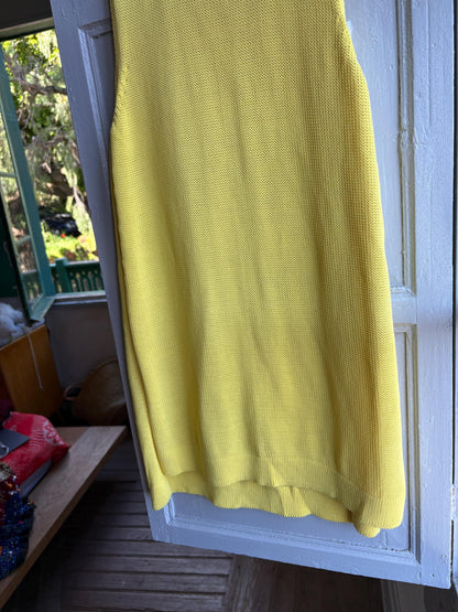 Vibrant Yellow Knit Summer Dress — additional view 10