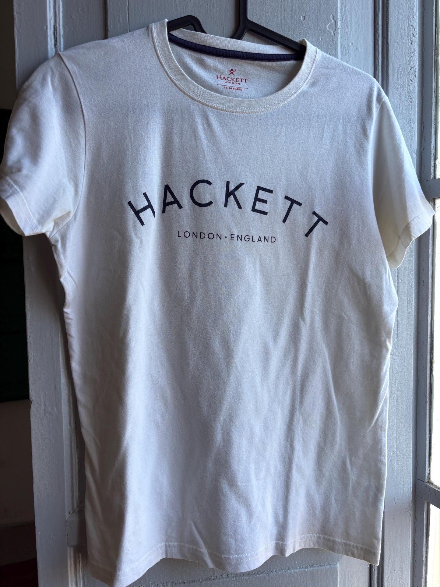Hackett White Cotton T-Shirt For Boys — additional view 5