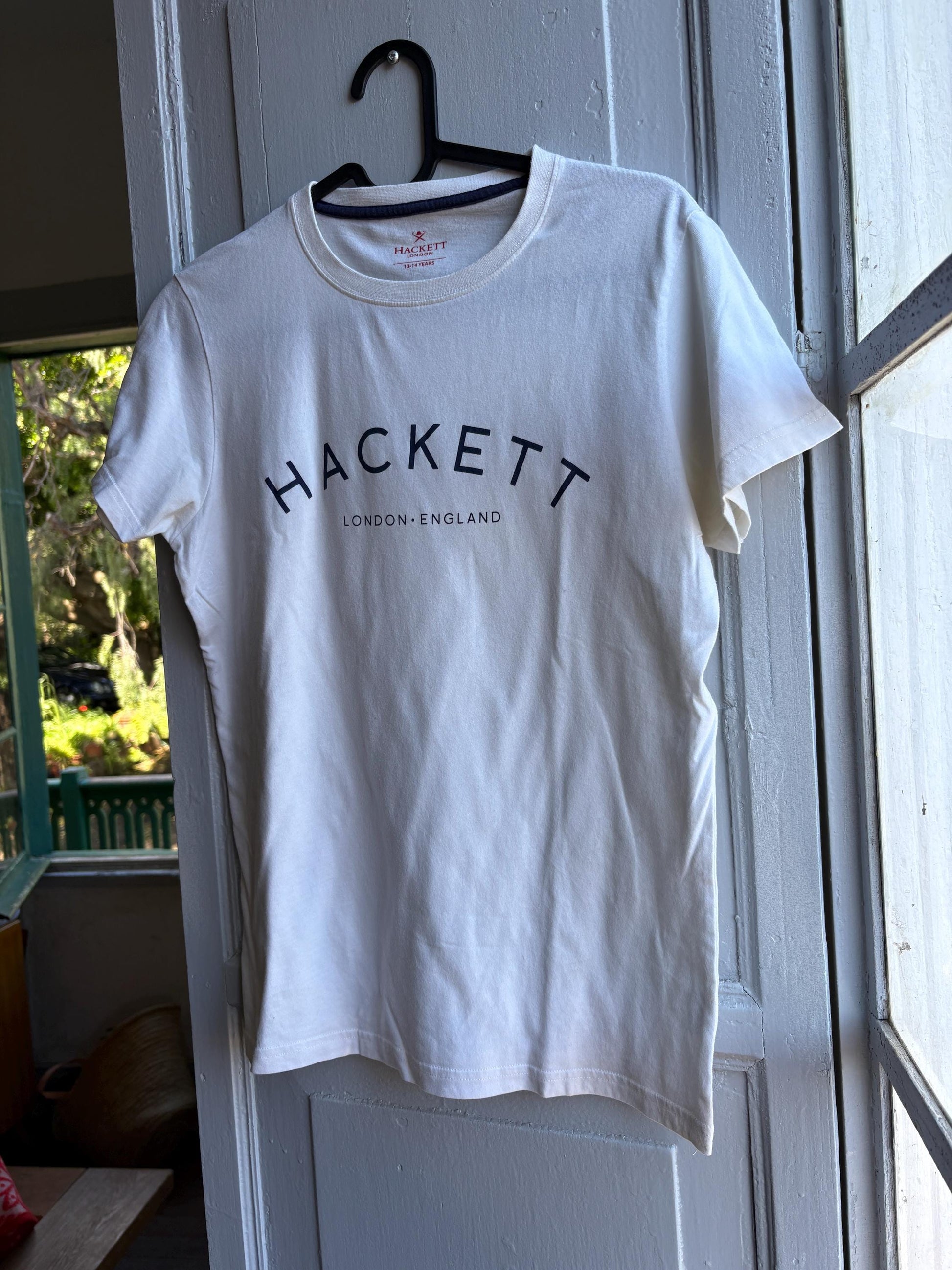 Hackett White Cotton T-Shirt For Boys — additional view 9