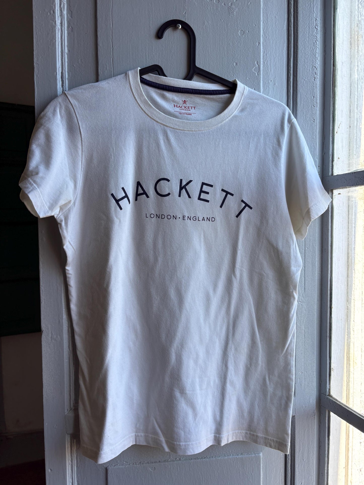 Hackett White Cotton T-Shirt For Boys — additional view 8