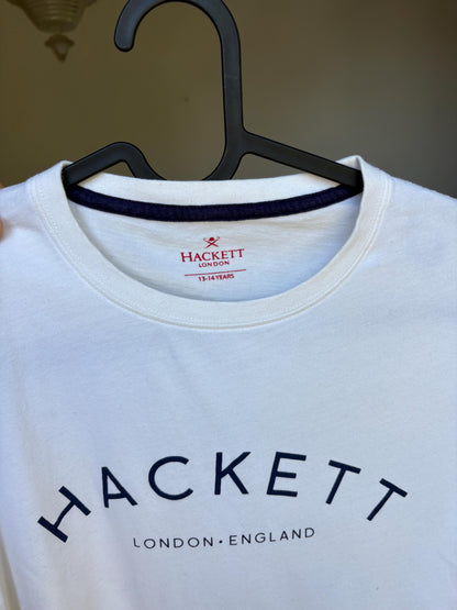Hackett White Cotton T-Shirt For Boys — additional view 10