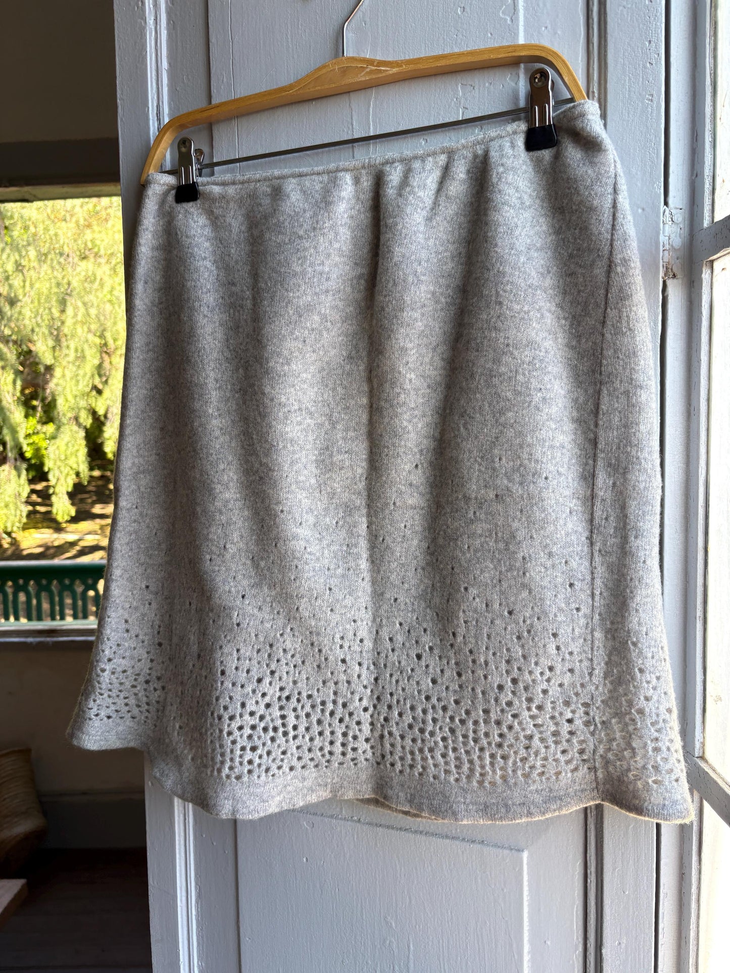 Grey Pure Wool Women's Skirt — additional view 6
