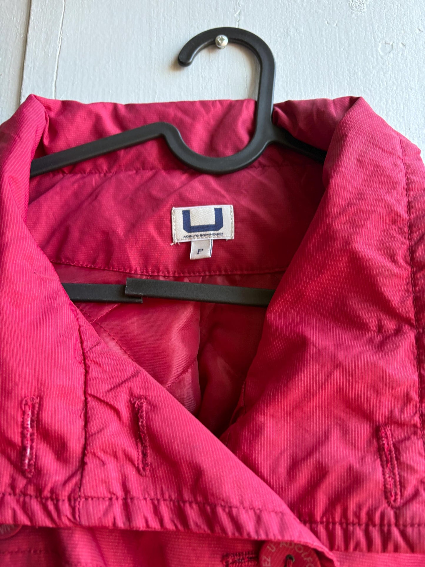 Adolfo Dominguez Red Belted Trench Coat — additional view 6