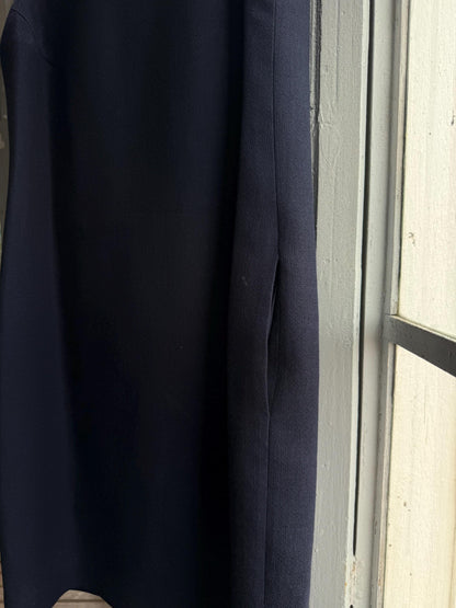 Navy Pure Wool A-Line Dress — additional view 9
