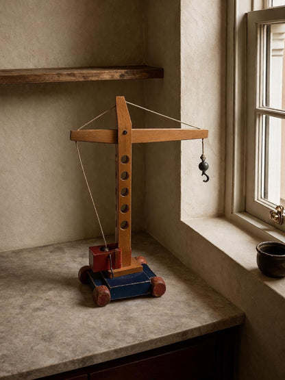Montessori Wooden Crane Pull Toy