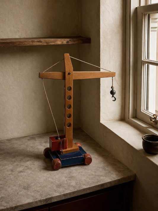 Montessori Wooden Crane Pull Toy