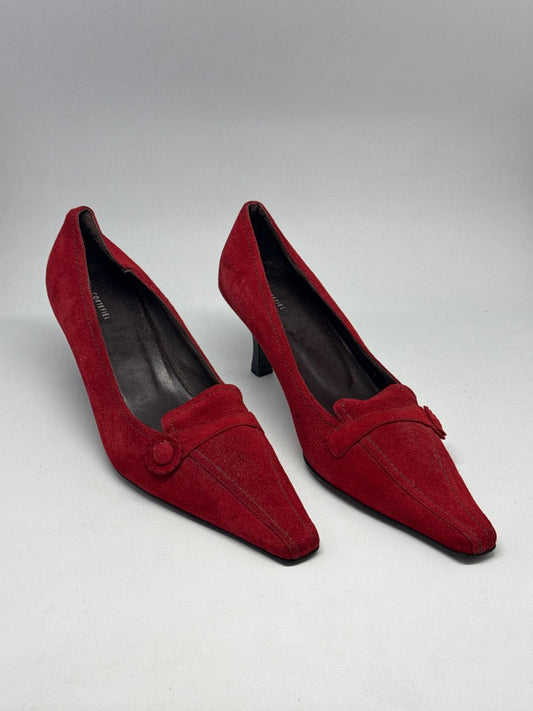 Red Cortefiel Leather Shoes, Made in Spain