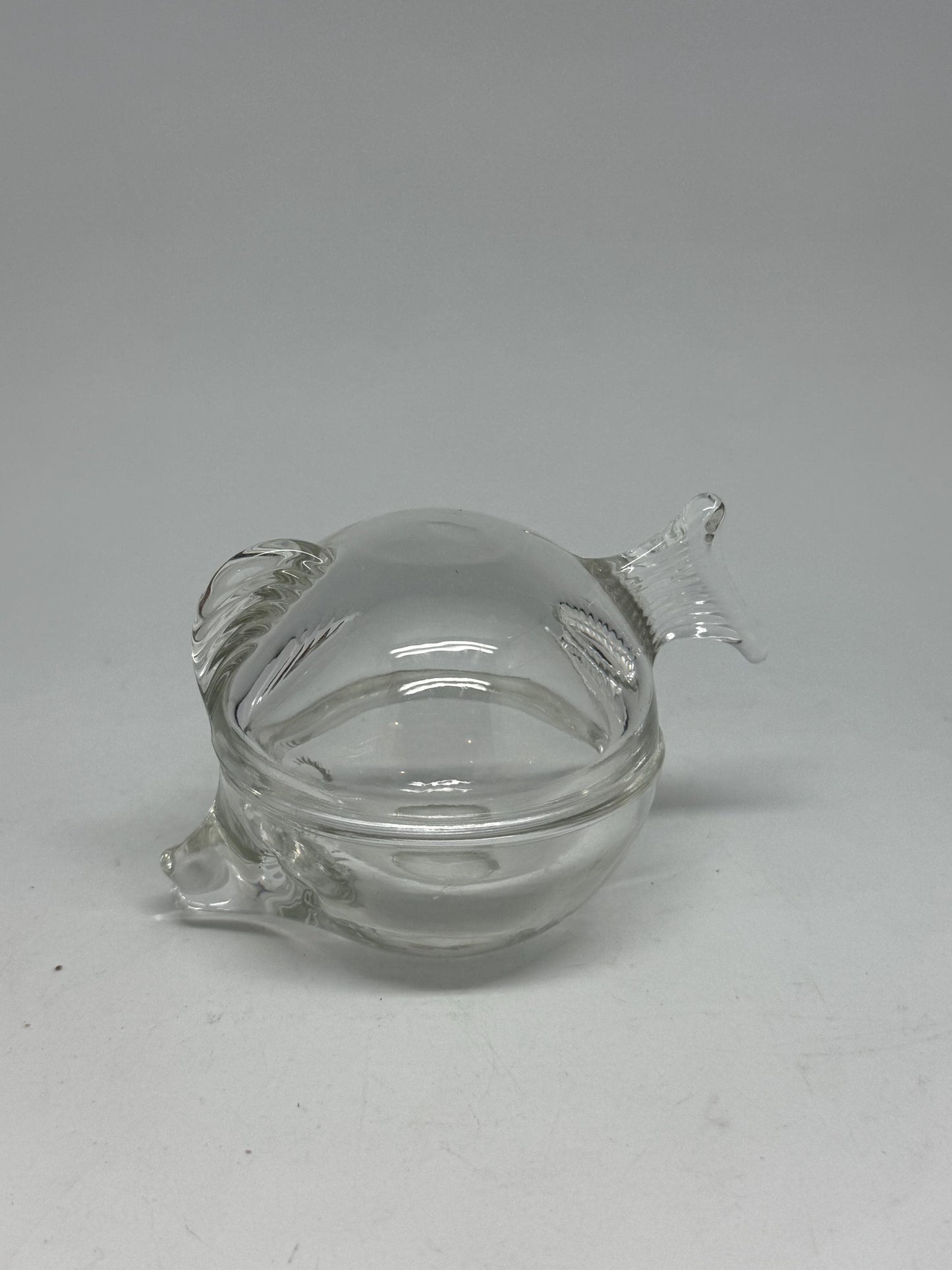 Clear 8cm Glass Fish Bowl — fabric close-up