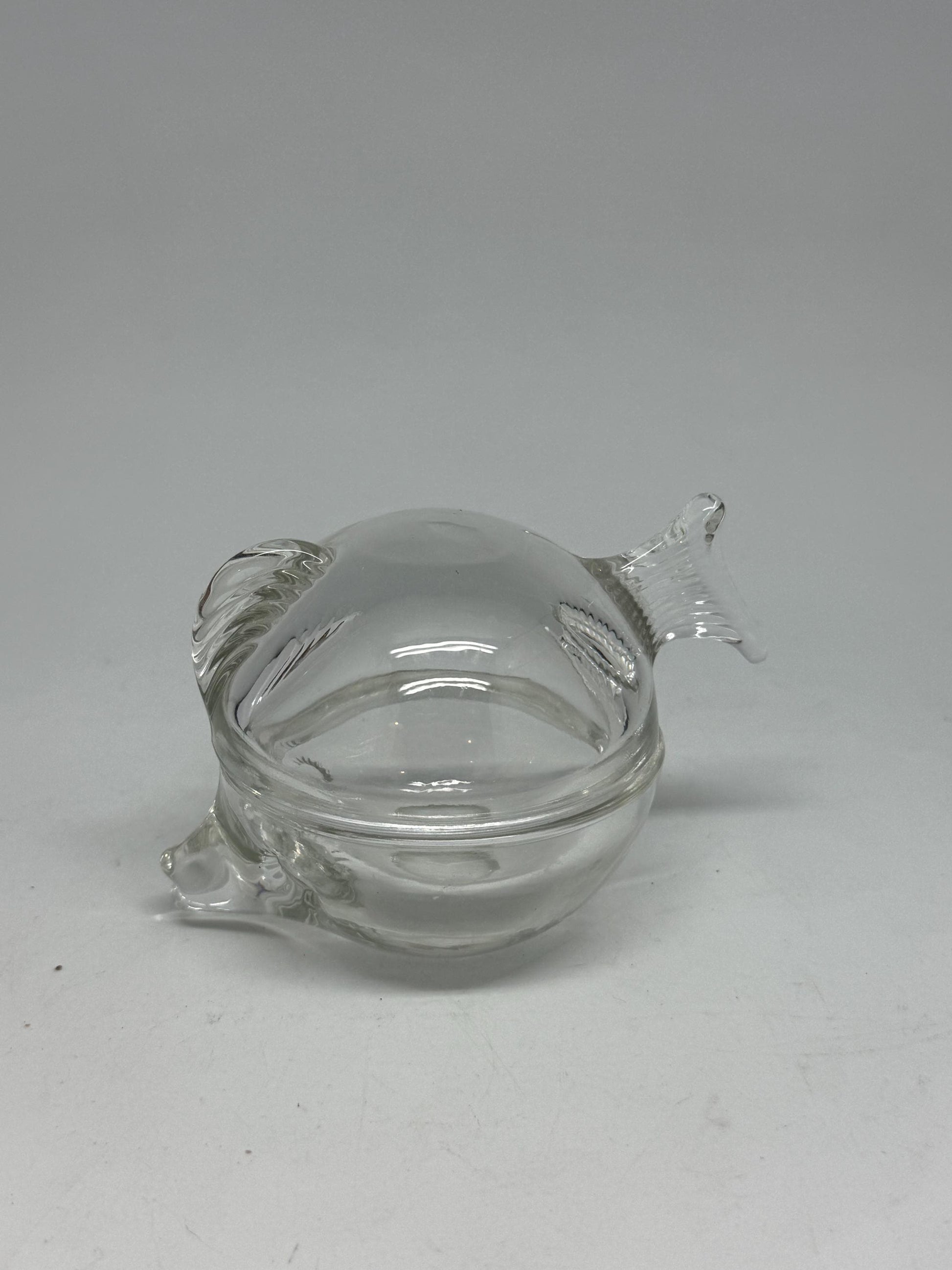 Clear 8cm Glass Fish Bowl — fabric close-up