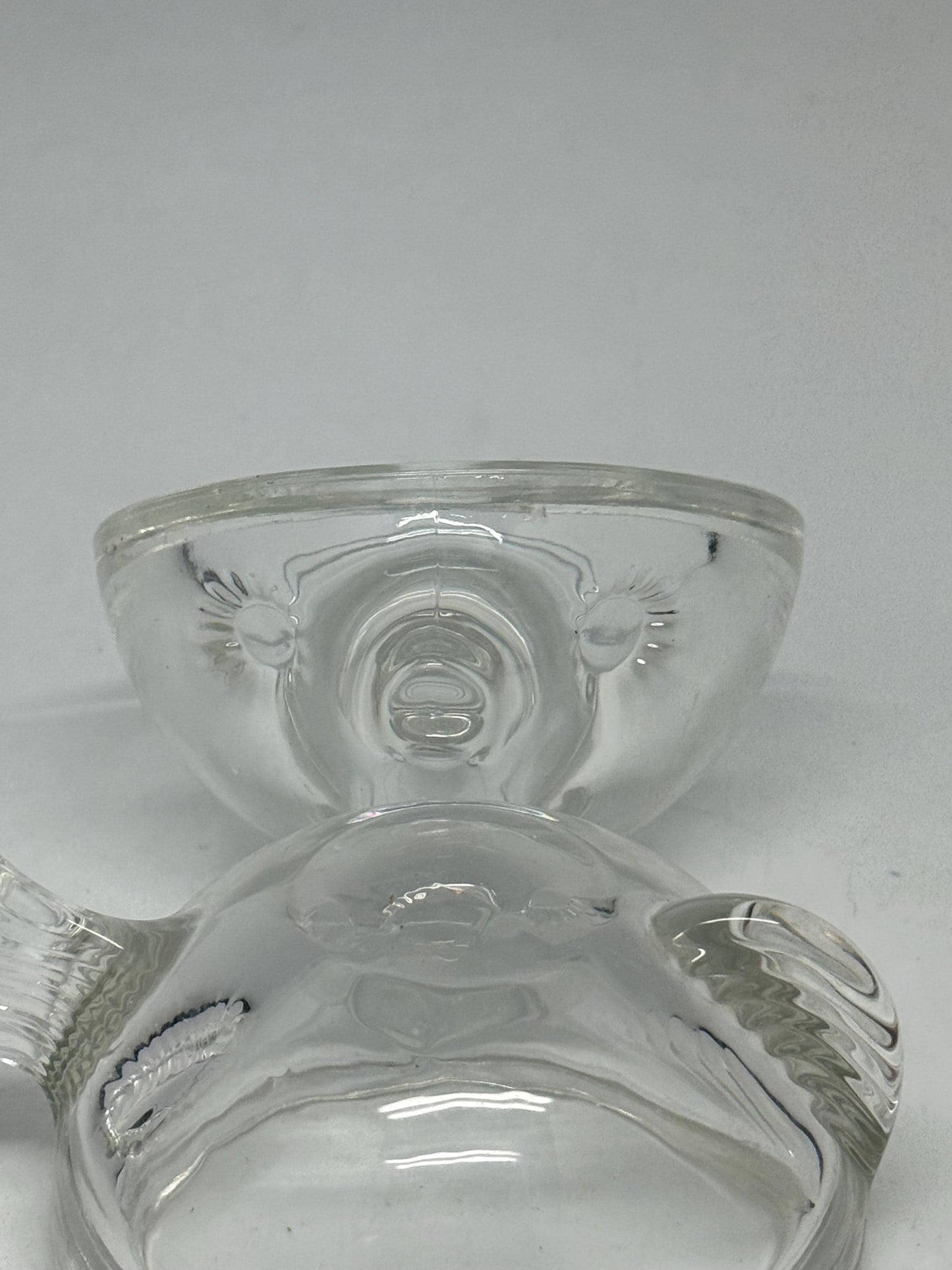 Clear 8cm Glass Fish Bowl — back view