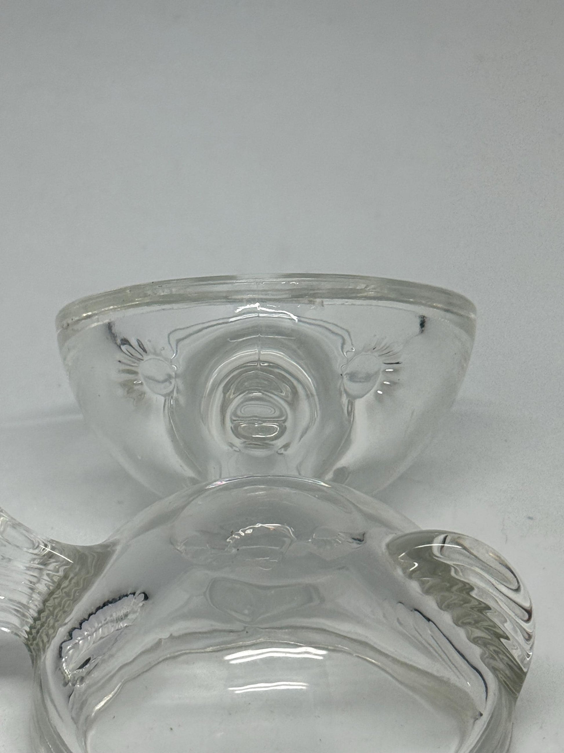 Clear 8cm Glass Fish Bowl — back view