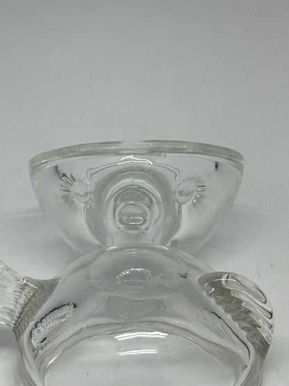 Clear 8cm Glass Fish Bowl — back view