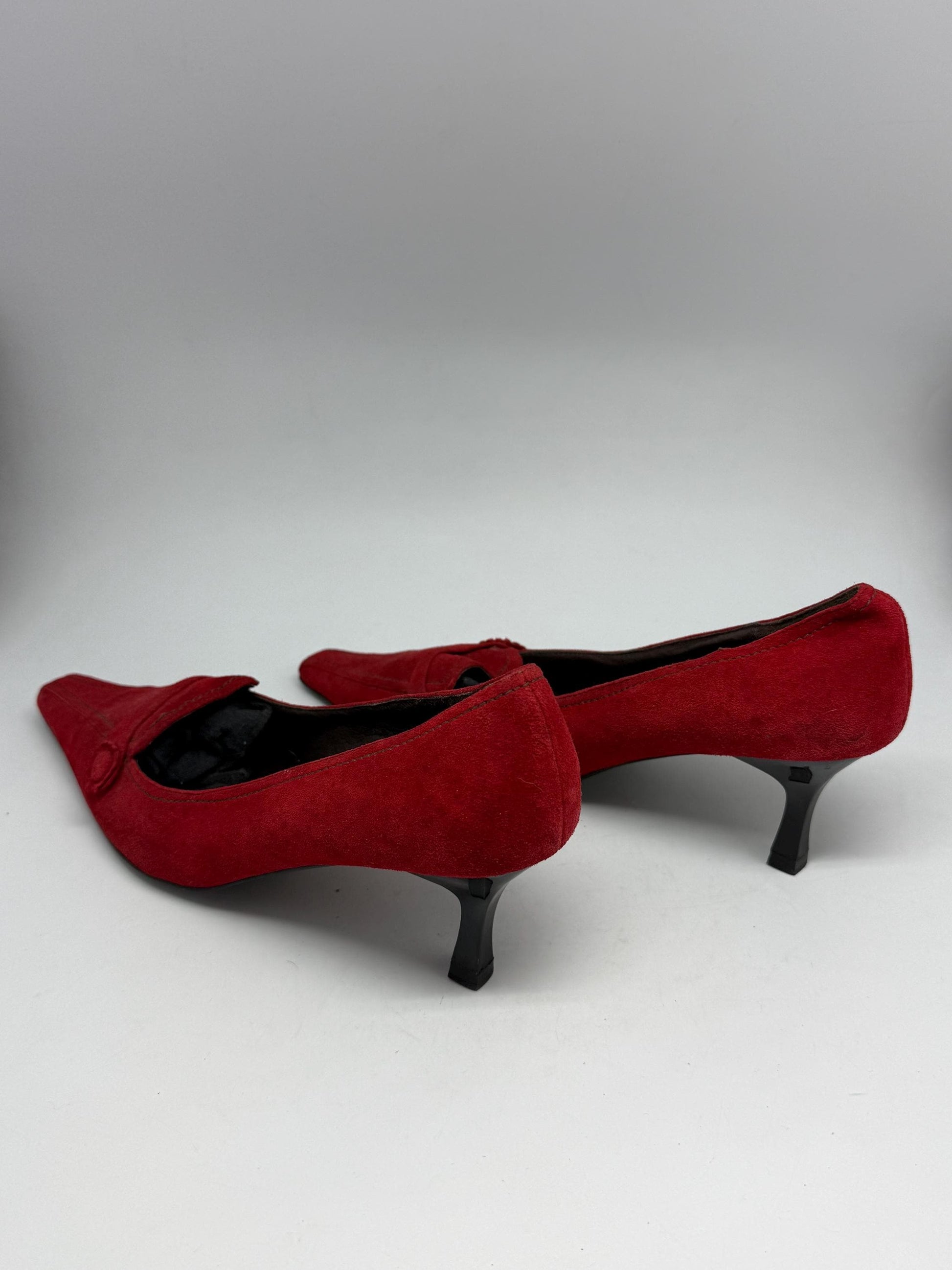Red Cortefiel Leather Shoes, Made in Spain — additional view 5