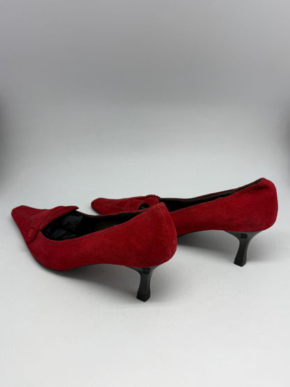 Red Cortefiel Leather Shoes, Made in Spain — additional view 5