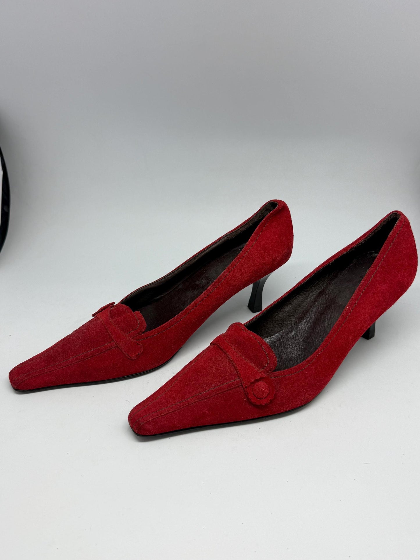 Red Cortefiel Leather Shoes, Made in Spain — additional view 10