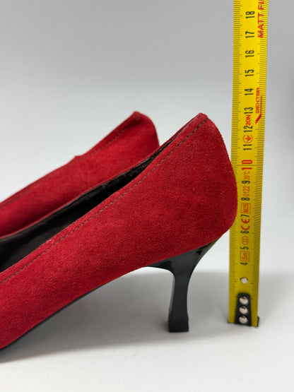 Red Cortefiel Leather Shoes, Made in Spain — additional view 11