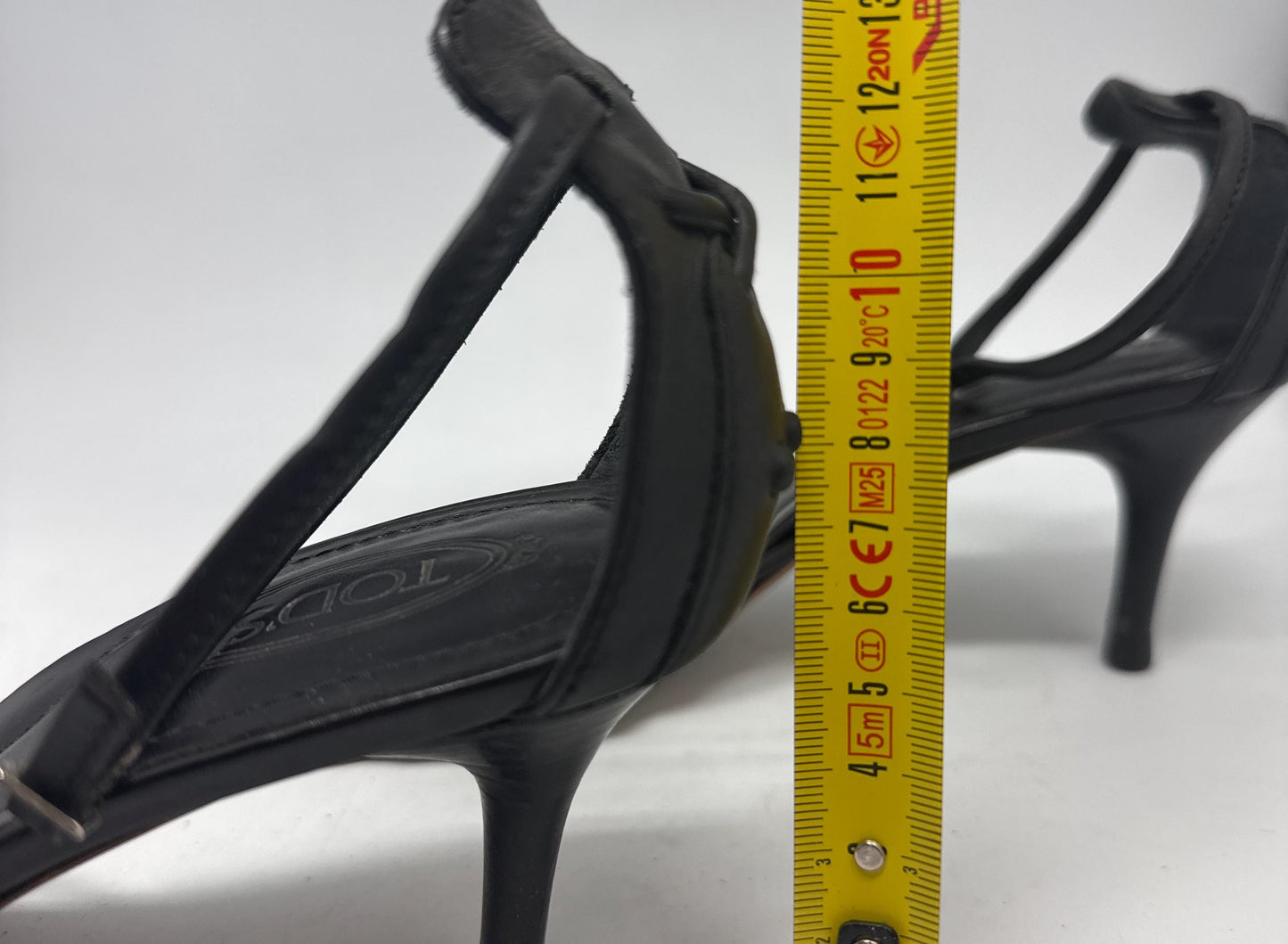 Classic Black Leather Heels with Ankle Strap — additional view 11