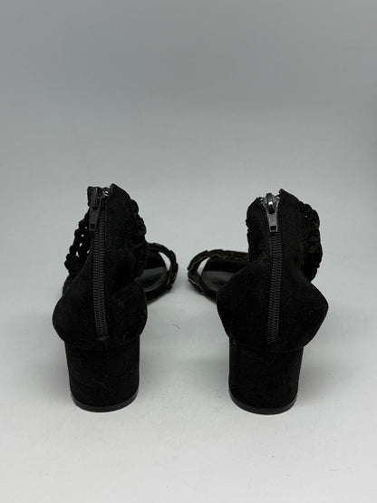 Black Heels With Floral Crochet Detail — additional view 7