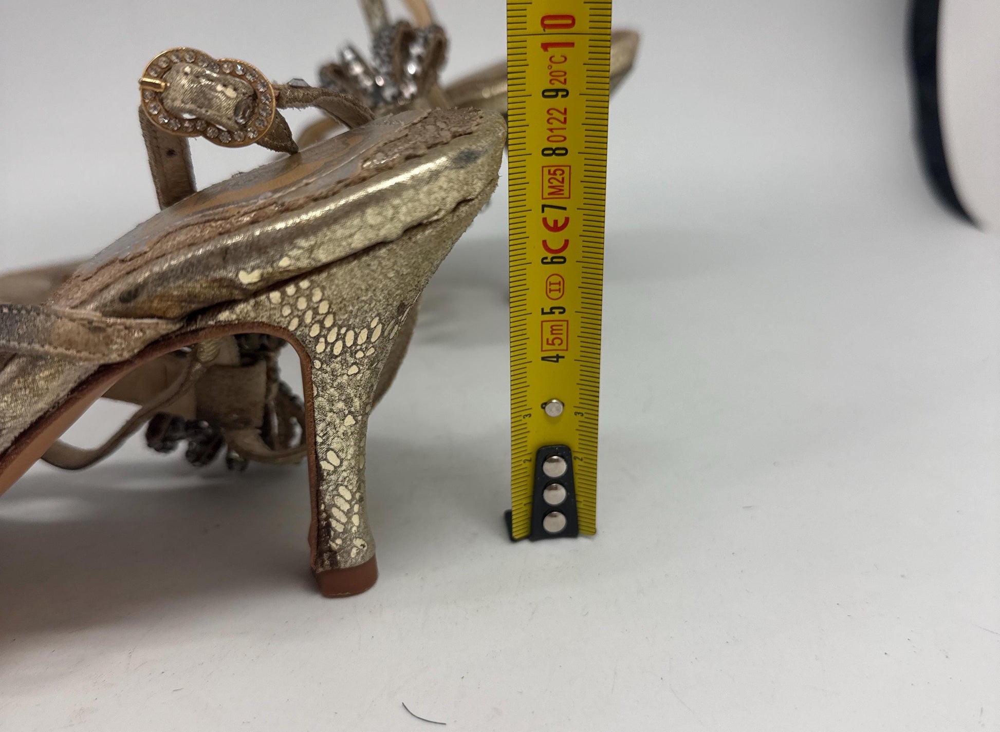 Belen Doñate Handmade Gold Leather Heels — additional view 15