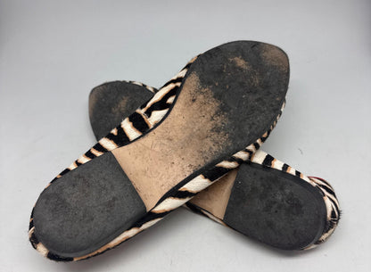 Zebra Leather Ruffled Loafers — additional view 12