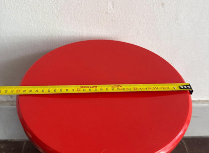 Contemporary Red Plastic Storage Stool — additional view 6