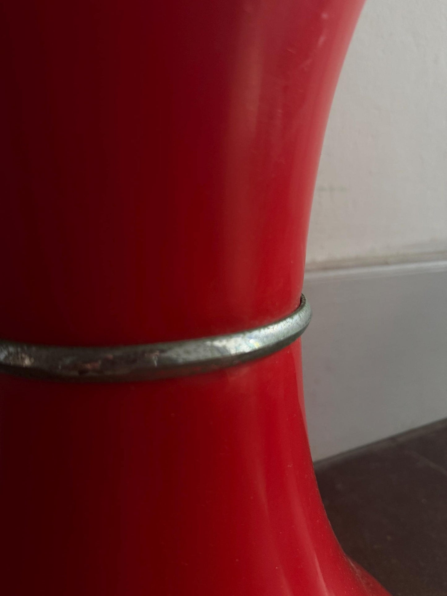 Contemporary Red Plastic Storage Stool — additional view 7