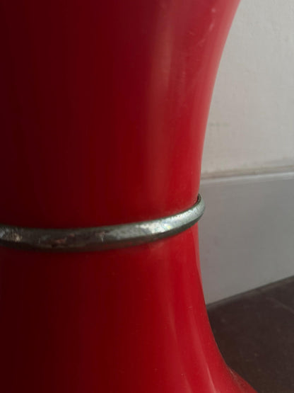 Contemporary Red Plastic Storage Stool — additional view 7