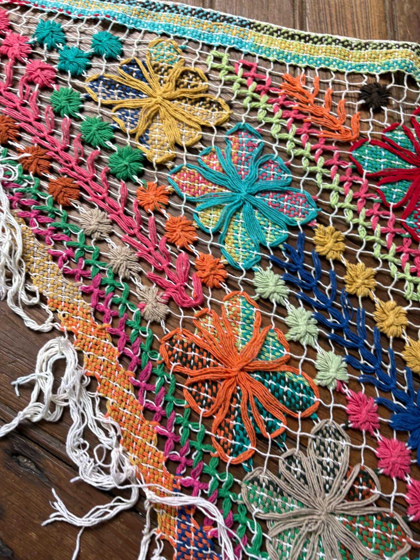 Boho Vintage Macrame Shawl — additional view 6