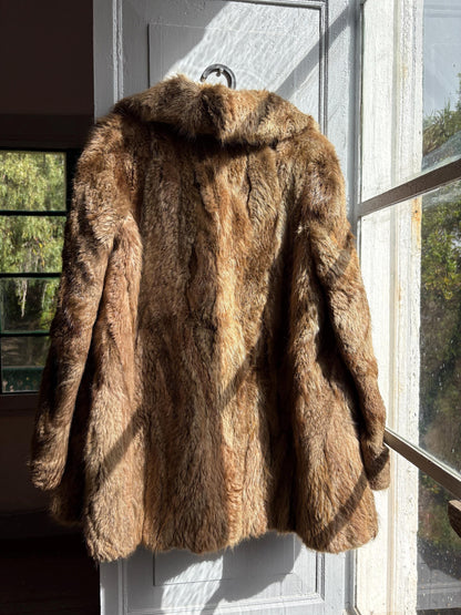 Chic 60s Vintage Genuine Fur Coat — additional view 11
