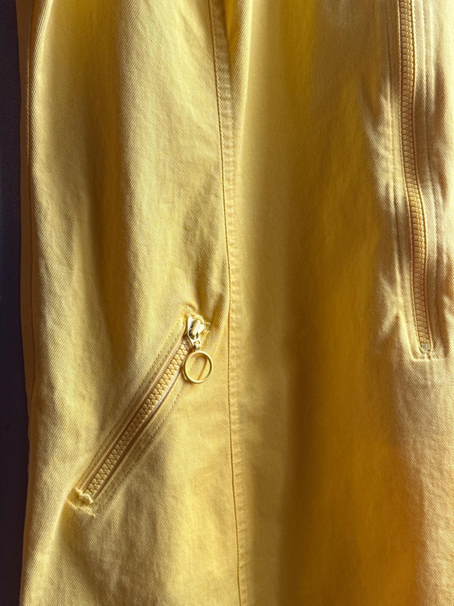 Vintage 70s Yellow A-Line Dress — additional view 6
