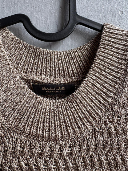 Light Grey Glitter Knit Camisole — back view