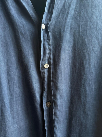 Vintage Hugo Boss Blue Linen Shirt — additional view 10
