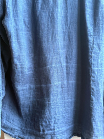 Vintage Hugo Boss Blue Linen Shirt — additional view 15