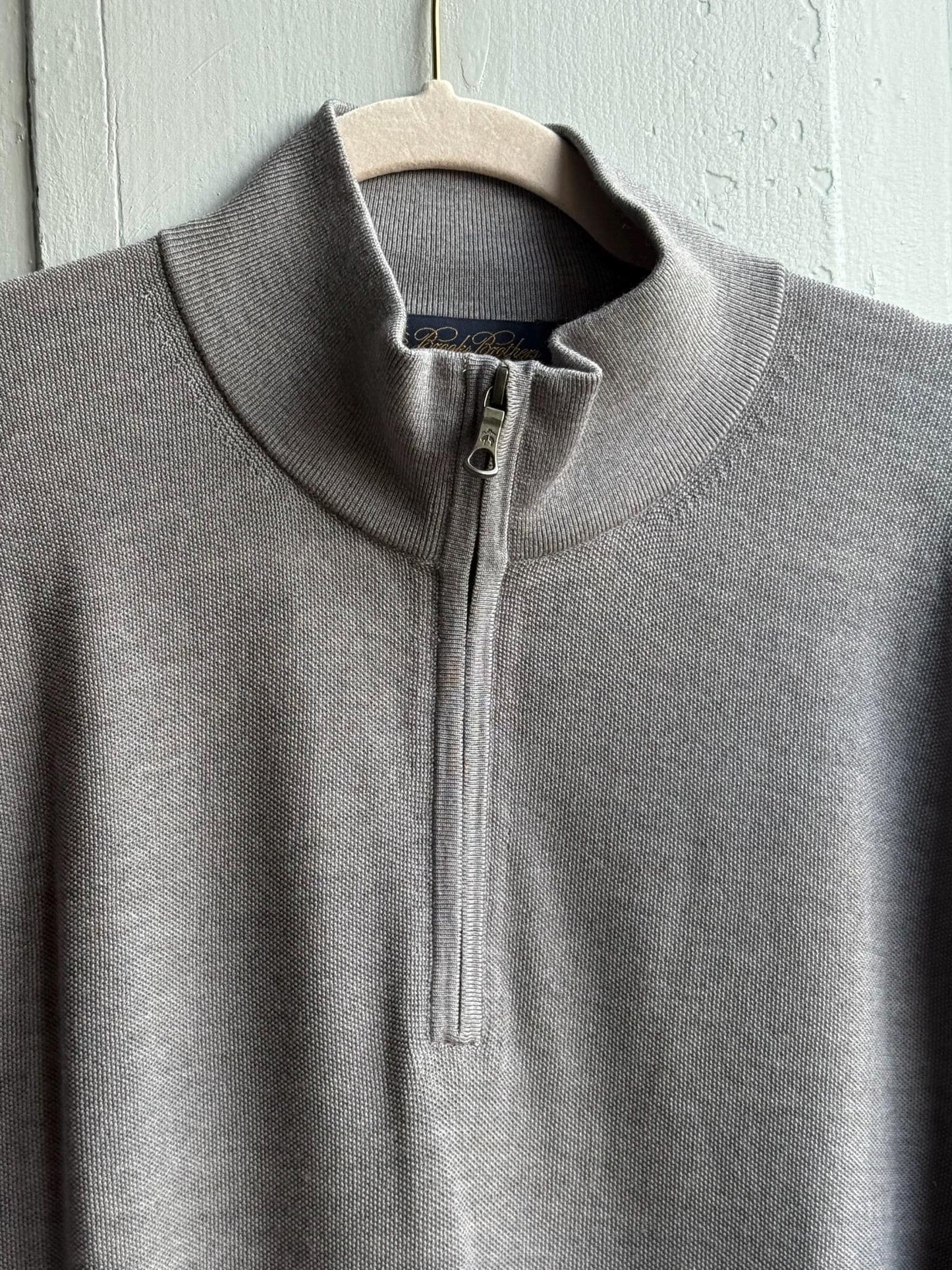Grey Merino Wool Jumper For Men — additional view 12