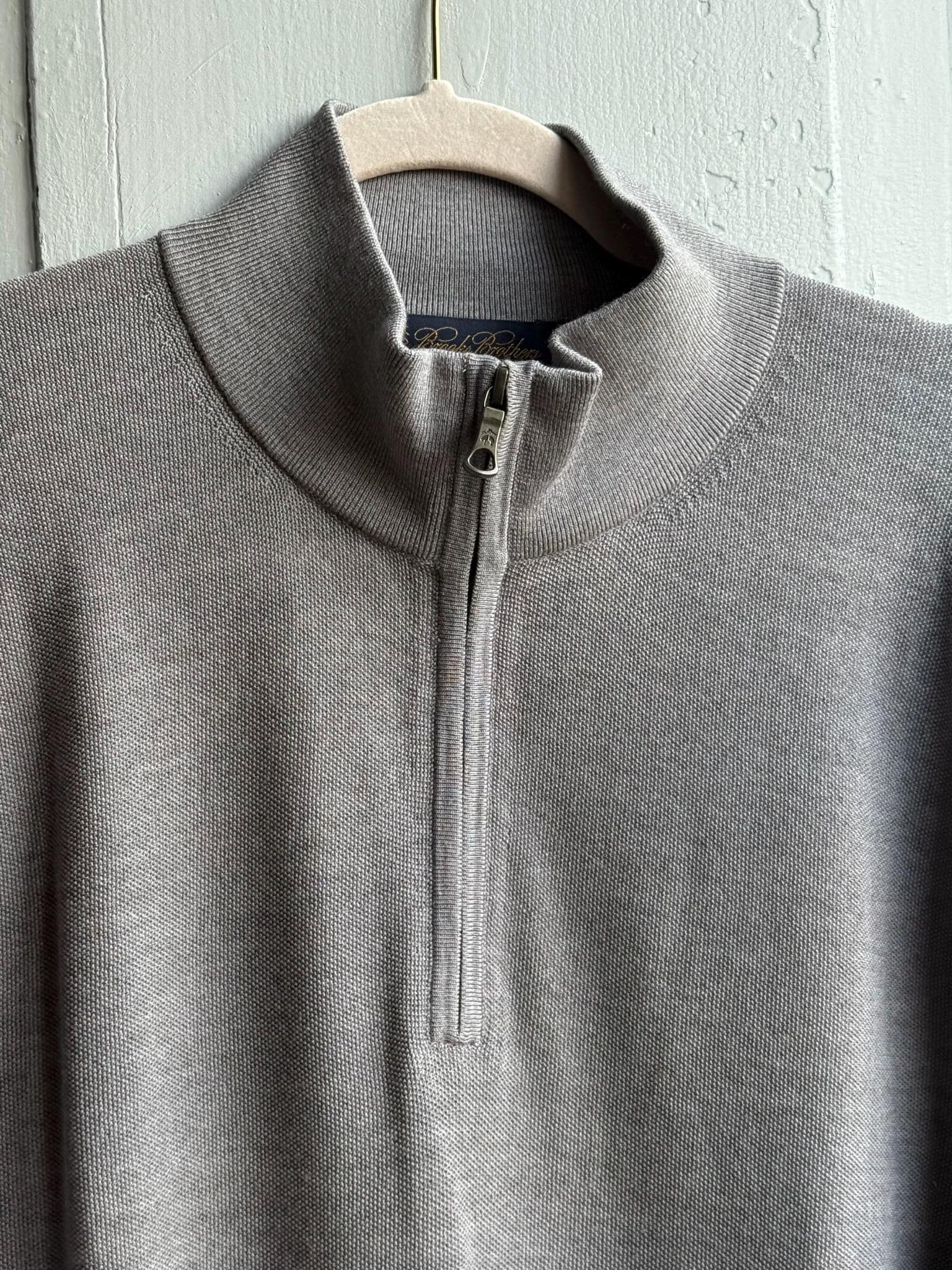 Grey Merino Wool Jumper For Men — additional view 12