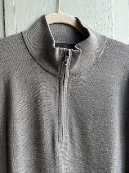Grey Merino Wool Jumper For Men — additional view 12