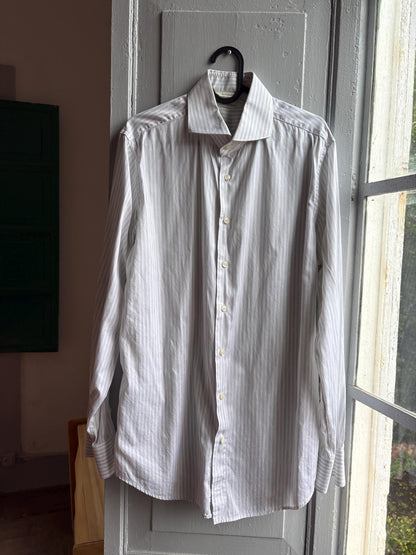 Striped Cotton Tencel Blend Shirt — additional view 10