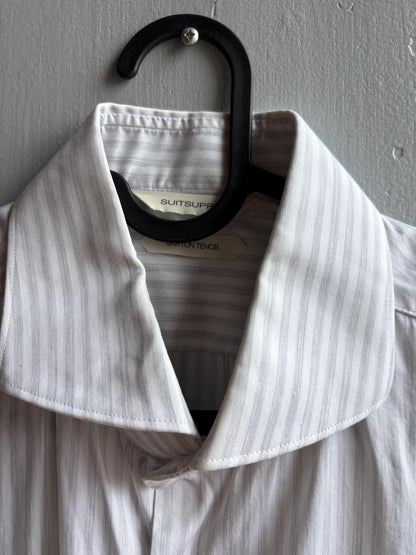 Striped Cotton Tencel Blend Shirt — additional view 13