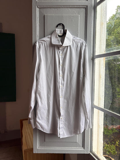 Striped Cotton Tencel Blend Shirt — additional view 11