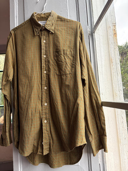 Yves Saint Laurent Vintage Plaid Shirt — detail