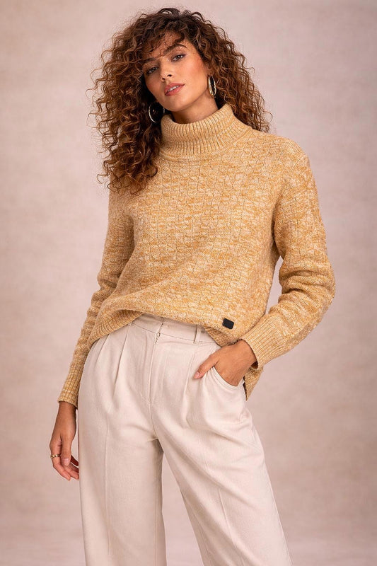 Yellow and White Wool Pullover, German Design