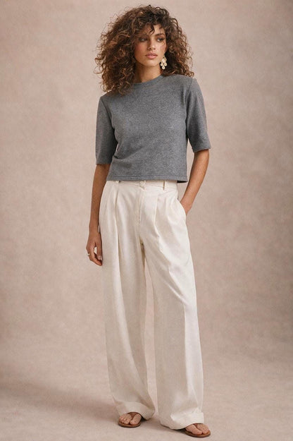 Grey Virgin Wool Max Mara Shirt