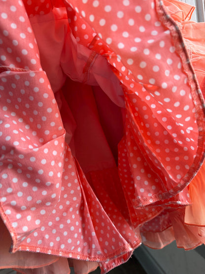Salmon Pink Flamenco Dress for Kids — additional view 11