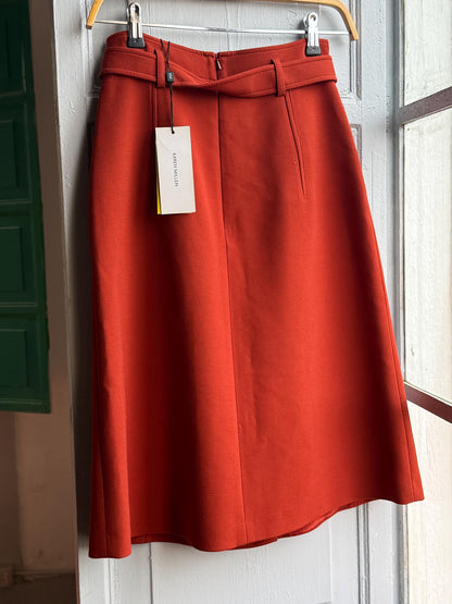 Karen Millen Red High Waist Utility Skirt — additional view 6