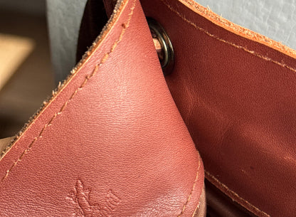Brown Suede Pleated Crossbody Bag — additional view 13